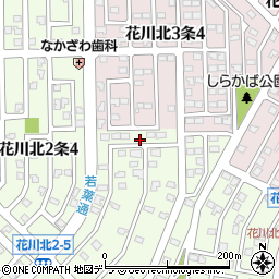 花川北2の5ちびっこ公園周辺の地図