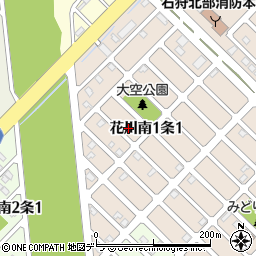 北海道石狩市花川南１条1丁目134周辺の地図