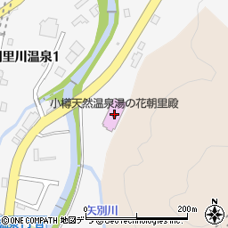 小樽天然温泉湯の花　朝里殿周辺の地図