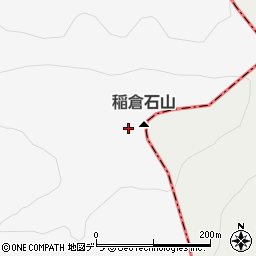 稲倉石山周辺の地図