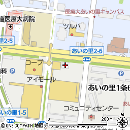 北海道銀行あいの里パーソナル支店周辺の地図