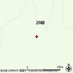 北海道釧路市阿寒町知茶布２０線周辺の地図
