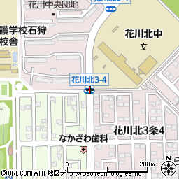 花川北三条４周辺の地図