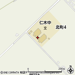 仁木町立仁木中学校周辺の地図