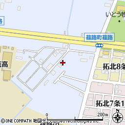 北海道札幌市北区篠路町篠路372周辺の地図