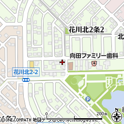 北海道新聞販売所　花川北・桑原販売所周辺の地図