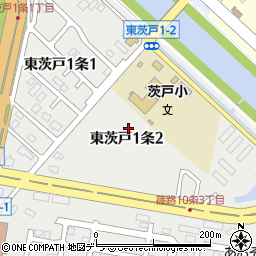 北海道札幌市北区東茨戸１条2丁目周辺の地図