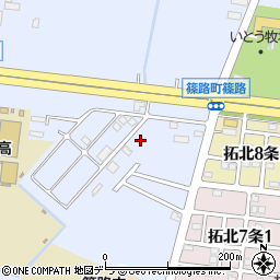 北海道札幌市北区篠路町篠路372-43周辺の地図