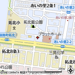 北海道エネルギー株式会社　トップロードあいの里ＳＳ周辺の地図