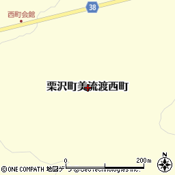 北海道岩見沢市栗沢町美流渡西町周辺の地図
