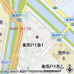 東茨戸どんぐり公園周辺の地図