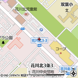 北海道銀行花川支店周辺の地図