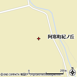 北海道釧路市阿寒町紀ノ丘245周辺の地図