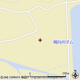 幌向川ダム周辺の地図