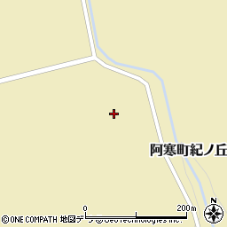 北海道釧路市阿寒町紀ノ丘246周辺の地図