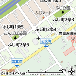 北海道岩見沢市ふじ町２条周辺の地図