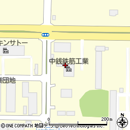 中銭鉄筋工業石狩工場周辺の地図