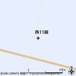 北海道河東郡士幌町ウリマク西１１線周辺の地図