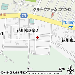 北海道石狩市花川東２条2丁目89周辺の地図