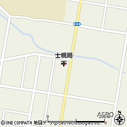 士幌郵便局周辺の地図