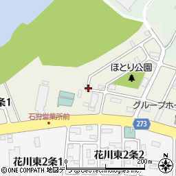 北海道石狩市花川東１条周辺の地図