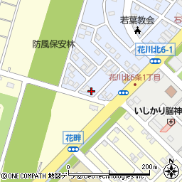 北海道石狩市花畔２条1丁目225周辺の地図