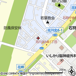 北海道石狩市花畔２条1丁目220周辺の地図