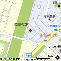 北海道石狩市花畔２条1丁目205周辺の地図