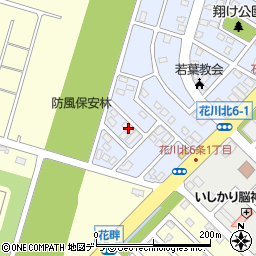 北海道石狩市花畔２条1丁目201周辺の地図