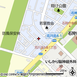 北海道石狩市花畔２条1丁目179周辺の地図