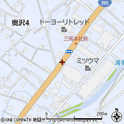 北海道小樽市奥沢周辺の地図
