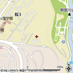 北海道小樽市桜3丁目12周辺の地図