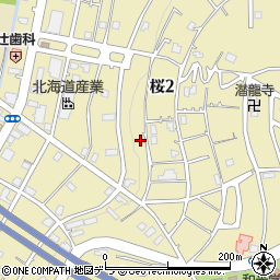 北海道小樽市桜周辺の地図
