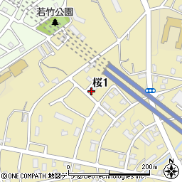 北海道小樽市桜1丁目23-5周辺の地図