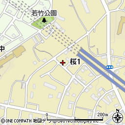 北海道小樽市桜1丁目23-12周辺の地図