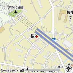 北海道小樽市桜1丁目23-1周辺の地図