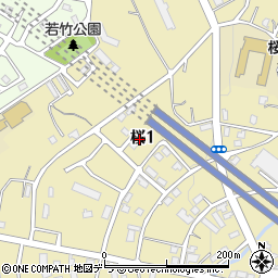 北海道小樽市桜1丁目23-7周辺の地図
