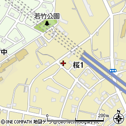 北海道小樽市桜1丁目23-13周辺の地図