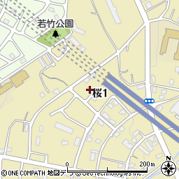 北海道小樽市桜1丁目23-10周辺の地図