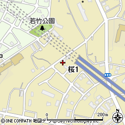北海道小樽市桜1丁目23-15周辺の地図