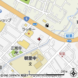 北雄ラッキー株式会社　朝里店周辺の地図