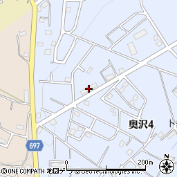 北海道警察職員公宅周辺の地図