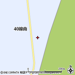 北海道石狩郡新篠津村第４０線南44周辺の地図