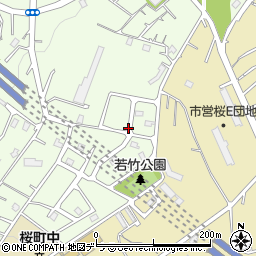 北海道小樽市若竹町23周辺の地図