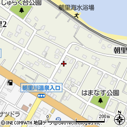 北海道小樽市朝里周辺の地図