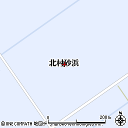 北海道岩見沢市北村砂浜周辺の地図