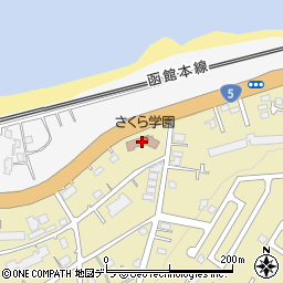 小樽市さくら学園周辺の地図