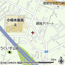 北海道小樽市若竹町10周辺の地図