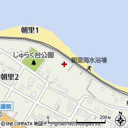 北海道小樽市朝里1丁目周辺の地図