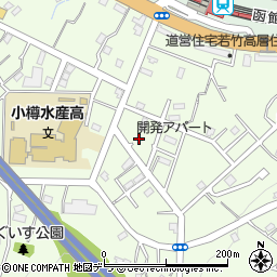 北海道小樽市若竹町11周辺の地図